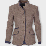 Sophia Elegantní Dlouhý Rukáv Kabát