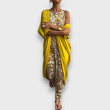 Maxi šaty s cardiganem