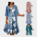 Vzdušné šaty s externím sakem a vzory