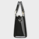 Lesklá ručně vyráběná croco taška