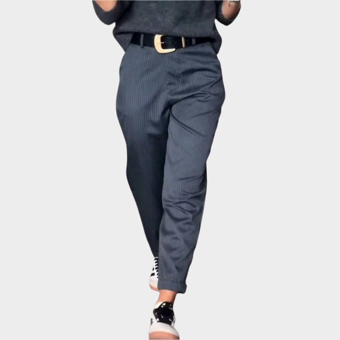 Elegantní kalhoty s prošitím