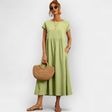 Lehká bavlněná šaty s kapsami