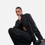 Aurora Sequin – Dámský komplet saka a kalhot