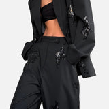 Aurora Sequin – Dámský komplet saka a kalhot