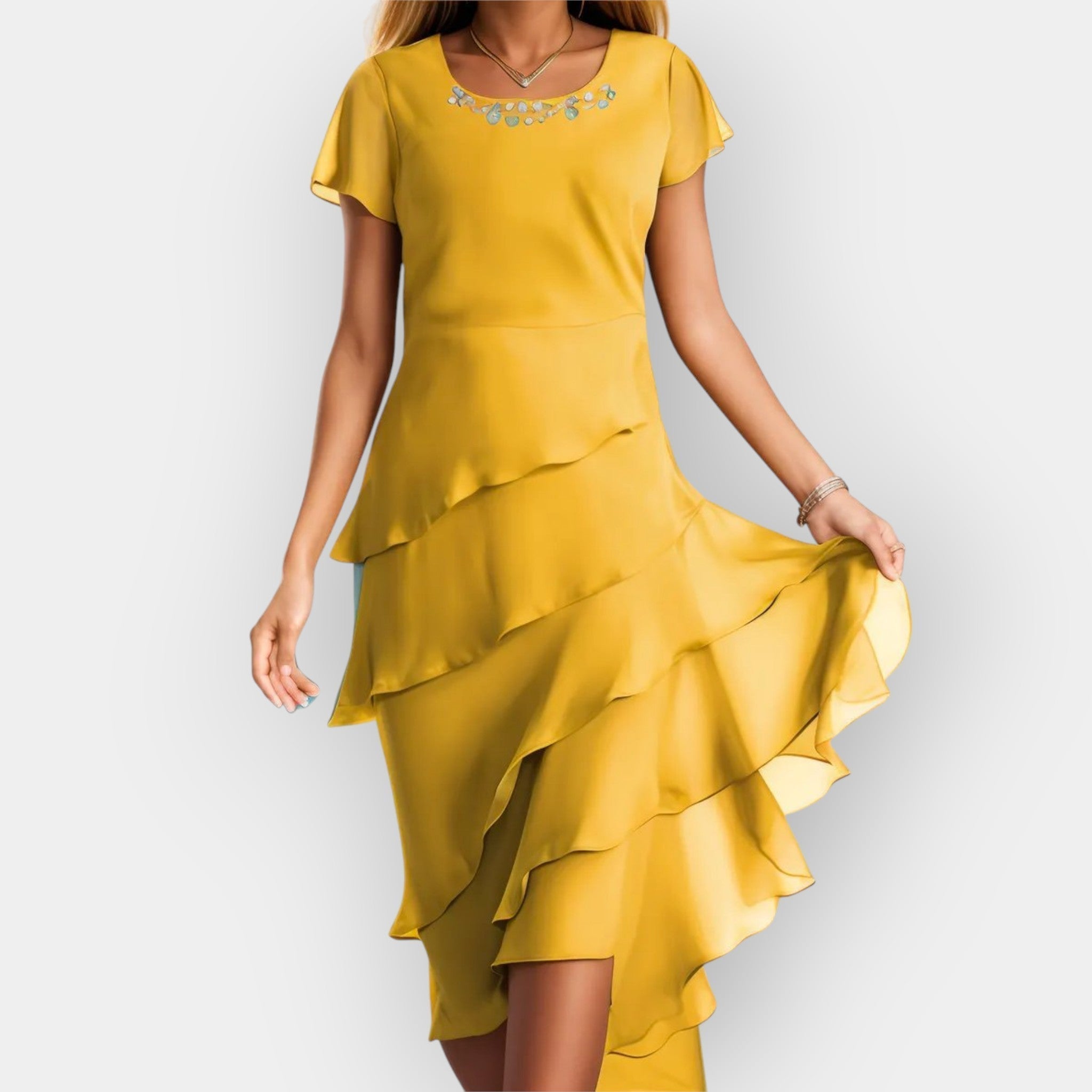 Vzdušné šifónové šaty