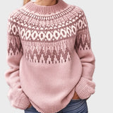 Pletený rolák s designem