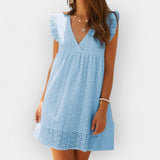 Letní šaty s hidden šortkami a kapsami