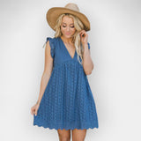 Letní šaty s hidden šortkami a kapsami