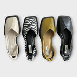 Mokasíny z umělé kůže s elastickým podpatkem