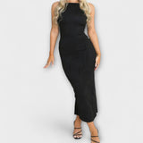 Elegantní dlouhé šaty bez rukávů