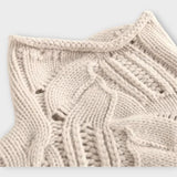 Ksenia Kašmírový Rolák s Pleteným Vzorem