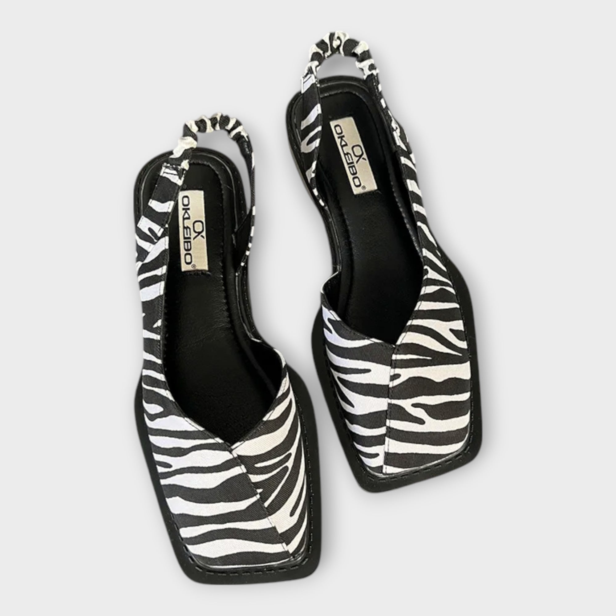 Mokasíny z umělé kůže s elastickým podpatkem