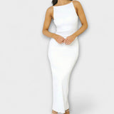 Elegantní dlouhé šaty bez rukávů