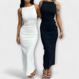 Elegantní dlouhé šaty bez rukávů