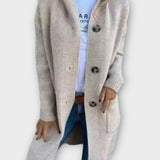 Pohodlný kardigan s knoflíky a dlouhým střihem