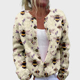 Elegantní pletená vesta s designem