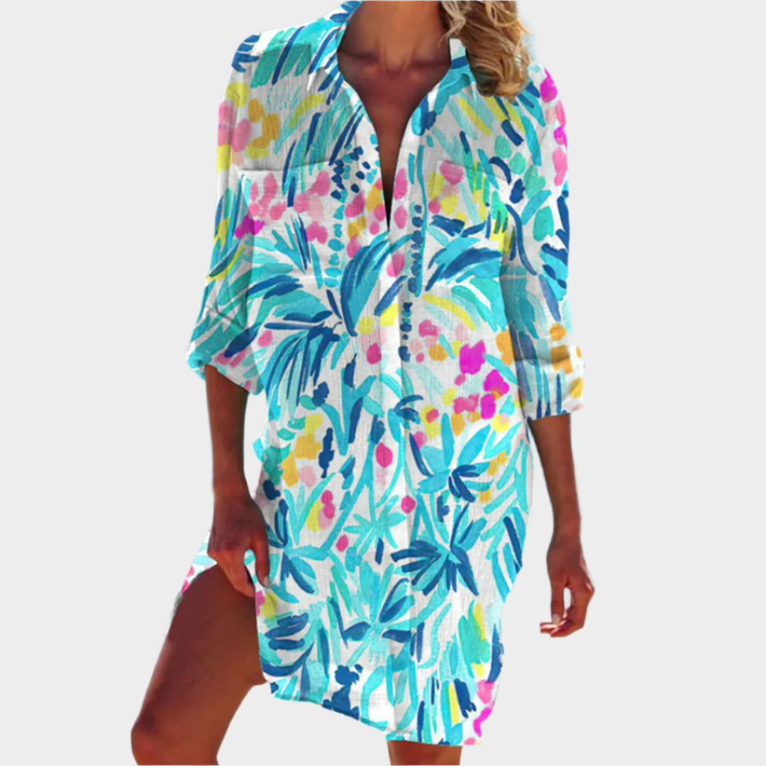 Klasická košilová šaty