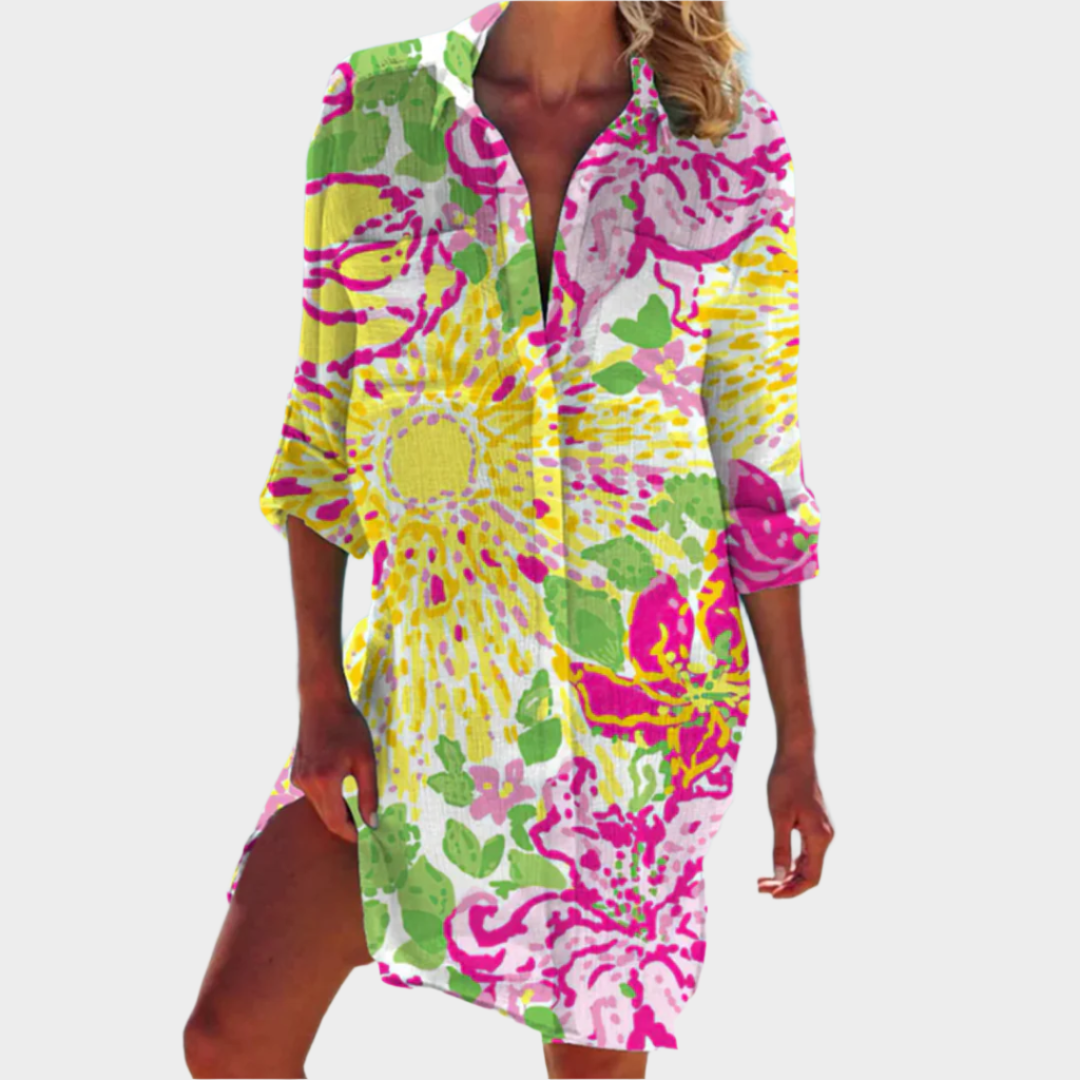 Klasická košilová šaty