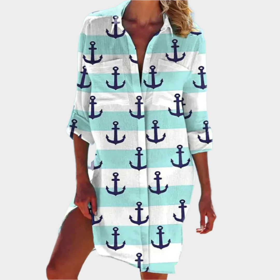 Klasická košilová šaty