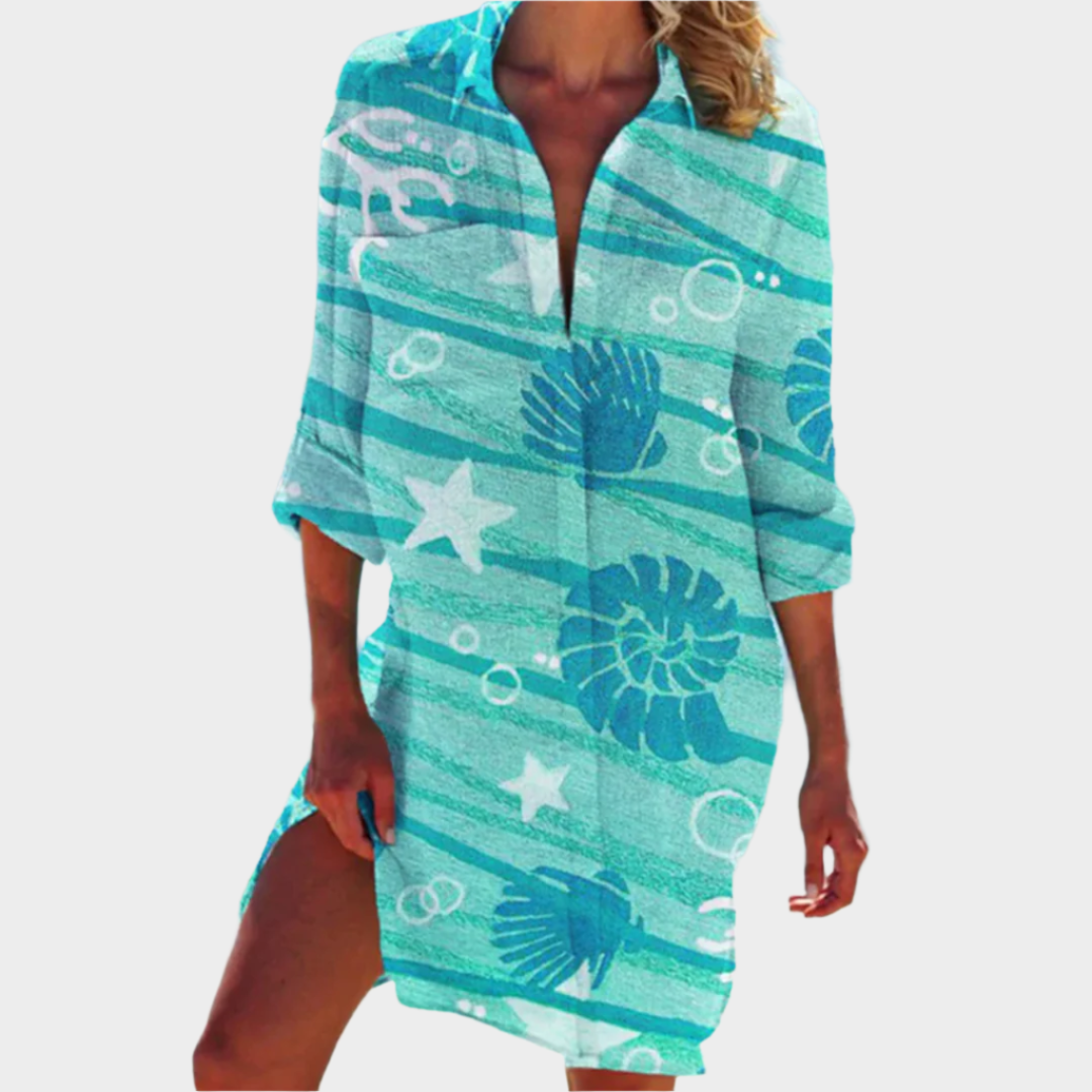 Klasická košilová šaty