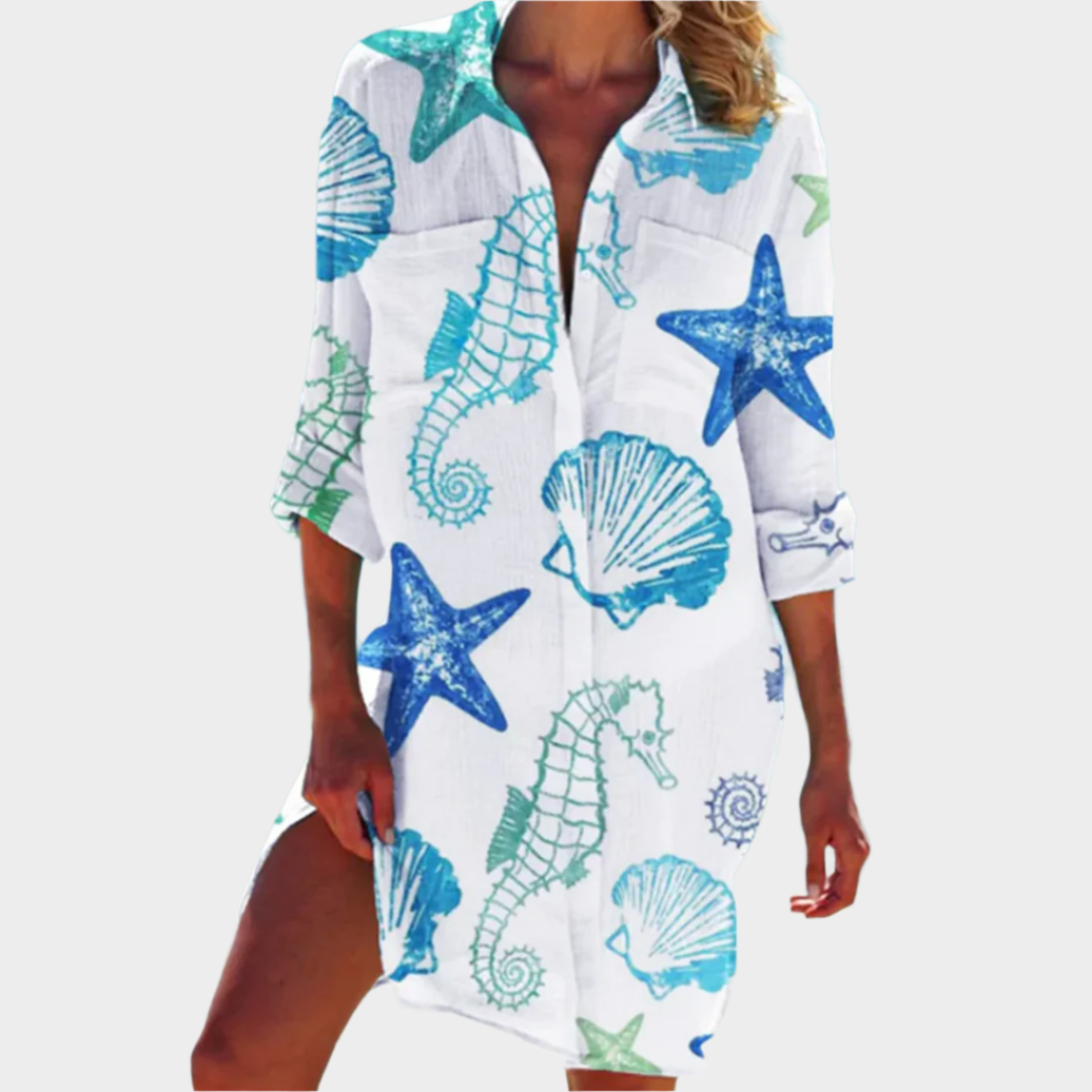 Klasická košilová šaty