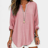 Lněná plážová blůza