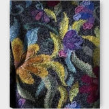 Elegantní vzorovaný svetr s uměleckými detaily