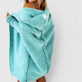 Pohodlná pletená mikina s kapucí