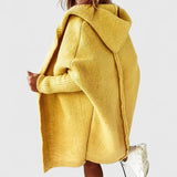 Pohodlná pletená mikina s kapucí