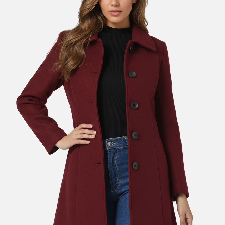 Josephine - Single Breasted Winter Trench Coat
