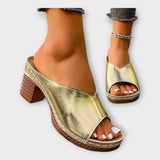 Podpatky s Tlustým Podpatkem a Otevřenou Zadní Částí