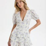 AURA - Květinové Mini Šaty