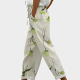 Uvolněné kalhoty s potiskem