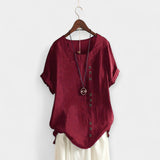 Blůza s krátkým rukávem a knoflíky