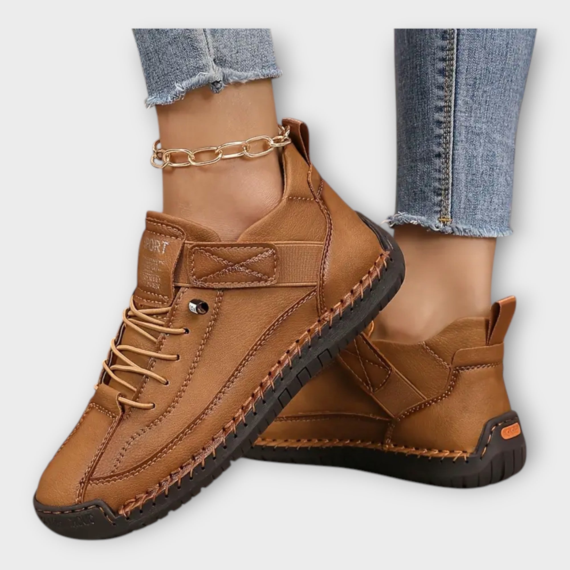 Atletické kožené boty