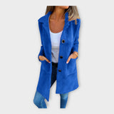 Vlněný kabát s elegantním zapínáním