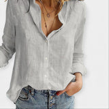 Pohodlná lněná blůza