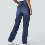 Elastické a pohodlné kalhoty s vysokým pasem