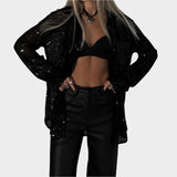 Lesklá party blůza