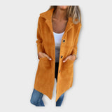 Vlněný kabát s elegantním zapínáním