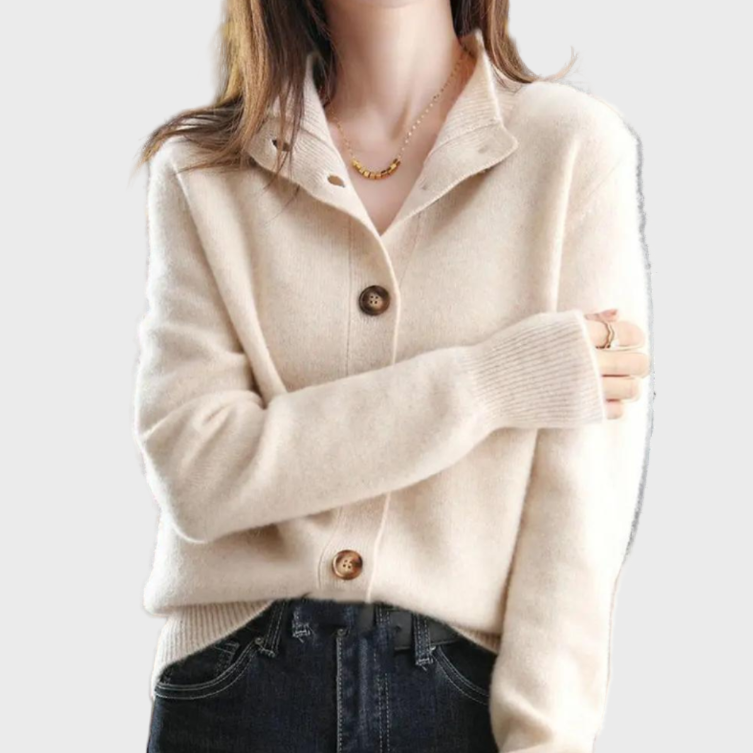 Elegantní a pohodlný pletený vest