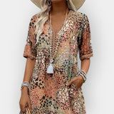 Květinové Midi Šaty se Stylem