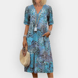 Květinové Midi Šaty se Stylem