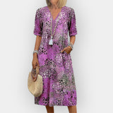 Květinové Midi Šaty se Stylem