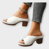 Podpatky s Tlustým Podpatkem a Otevřenou Zadní Částí