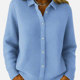 Tereza – klasický kardigan z měkkého úpletu