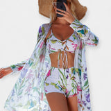 Bikiny s vysokým pasem a plážové oblečení