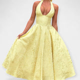 Midi šaty s odhaleným zadním dílem a korzetovým designem