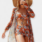 Bikiny s vysokým pasem a plážové oblečení