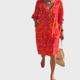 Midi květinové šaty